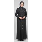 Moda Mia Tesettür Giyim Belden Büzgülü Pardesü - Antrasit