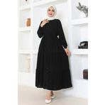 Moda Neva Çocuk Ferace Medine İpeği - Siyah
