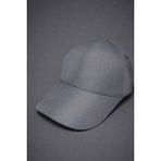 Moda Nokta Spor Mikro Şapka Ayarlanabilir Cırtcırtlı Kep Unisex Nefes Alan Kumaşla Üretilmiştir - Gümüş