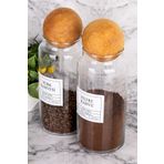 MODA OZY 2li Top Kapaklı Vakumlu 1300ml Filtre Kahve & Türk Kahvesi Kavanozu Saklama Kabı (Etiket Dahildir)