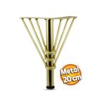 Moda Power MODA TELLİ Tv Ünitesi Koltuk Ayağı 20 Cm Gold Metal Baza Ayak 2 Adet