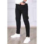 MODA POYRAZ Erkek Siyah Slim Fit Kot Pantolon