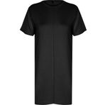 Moda Regular Casual Günlük Süprem Örme Bisiklet Yaka Kısa Kol T-Shirt Elbise Mini Boy Elbise