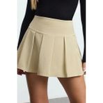 Moda Regular Düz Desen Günlük Mini Boy Premium Yüksek Kalite Pileli Mini Boy Dokuma Etek