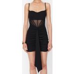 Moda Regular Plaj Günlük Tül Örme V Yaka Uzun Kol Basic Maxi Boy Elbise