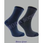 Moda Socks 2 Çift Desenli Kadın Soket Çorap 2 farklı renk - 01-Siyah - 35 - 40