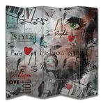 Moda Tasarımlı Oda Bölücü Paravan 180 x 200 cm
