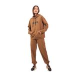 Moda Tuğram Taba Oversize Alt Üst Eşofman Takımı TABA 42