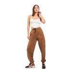 Moda Tuğram Taba Oversize Bel Ve Paça Lastikli Eşofman Altı TABA 38