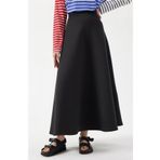 MODA UGS Siyah Scuba Kloş Etek