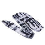 Moda uzun kuyruk şapkalar Unisex Polyester zarif geniş rahat başörtüsü eşarp şal kafa şapka türban, siyah beyaz, 4