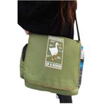 Moda West Duck Anatomy Baskılı Su Geçirmez Geniş İç Hacimli Suluk Cepli Unisex Postacı Çanta Modawestduckanatomy55