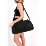 Moda West Günlük Kullanım El Kol Omuzda Taşınabilir Spor Seyahat Fitness Çantası Gym Bag Siyah - 000-Siyah