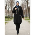 Moda Zühra Peluş Kaban - 44 - Siyah