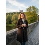 Moda Zühra Peluş Kaban - 48 - Kahverengi