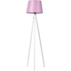 Moda35. 3 Ayaklı Lambader Kumaş Pembe Beyaz LY619 - Renkli