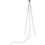 Moda35. Beyaz Lambader Ayağı Ahşap Tripod Ayak Tesisatlı LY626