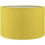 MODA35 Sarı Lambader Başlığı Kumaş Silindir Çap 30 cm LB822