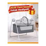 modabebekler Bebek Elektrikli Sallanan Beşik Tüllü Konforlu 2026 Yeni Sezon Yatak Hediyeli