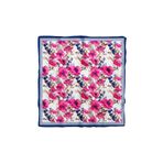 Modabutik Kadın Pembe Açık Mavi Gelincik Desenli 50x50 Bandana Hyl Dg0953-22