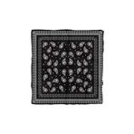 Modabutik Kadın Siyah Beyaz Şal Desenli 50x50 Bandana Hyl Dg01359-22