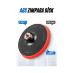 Modacar 115 mm Cırtlı Zımpara Disk Pasta Cila Sünger Tabanı - Renkli