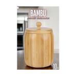 Modacar Bambu Şekerlik Baharatlık Çok Amaçlı Ahşap Saklama Kabı 10 Cm