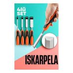 Modacar Iskarpela Seti - Vanadyum Çelik Ahşap Işleme Aleti Profesyonellere Ahşap Keski Seti