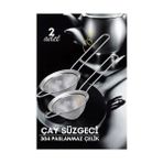 Modacar Klasik Çay Süzgeci 304 Paslanmaz Çelik 2 Adet