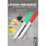 Modacar Limon Rendesi - Uzun Peynir Çikolata Sarımsak Rendesi 2 Li Set