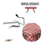 Modacar Masa Örtüsü Klipsi - Metal Masa Kelepçesi Masa Örtüsü Sabitleyici 8 Adet