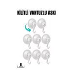 Modacar Vantuzlu Askı 5.5 Cm 8 Li Paket