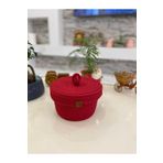 ModaCardin jüt hasır sepet oval kapaklı organizer 20X20