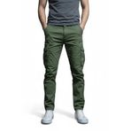 modacix Erkek Kargo Pantolon - Haki Yeşil Likralı Pamuk Erkek Pantolon - Outdoor İş Yürüyüş Erkek Pantolon (Haki, 42)