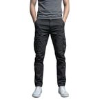 modacix Siyah Kargo Pantolon - Likralı Pamuklu Gabardin Kumaş Erkek Pantolon - Outdoor Pantolon (1, Siyah, 42)