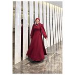 modadeywearst BÜZGÜLÜ PRENSES TESETTÜR ABİYE ELBİSE