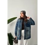 Modadua Mavi Vintage Kot Ceket - L