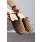 Modafrato FİTİLLİ DÜZ Unisex Ev Terliği Kışlık Kadın Erkek Terlik
