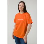MODAGEN Unisex Turuncu Brooklyn Baskılı T-shirt