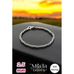Modagümüşevi 925 Ayar Gümüş Kral Bileklik
