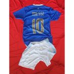 Modajur Mavi Messi 10 Arjantin Tişört Şort Çocuk Takım - Kaliteli Messi Çocuk Alt Üst Forma - 4 - 5 Yaş
