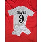 Modajur Mbappe 9 Real M. Beyaz Çocuk Alt Üst Şort Tişört Forma Takım