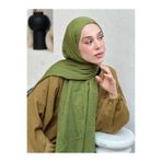 Modakaşmir bambu haki rengi şal