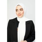Modakaşmir Misto Pamuk Serisi Şal Beyaz