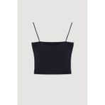 Modal Askılı Crop Basic Atlet Lacivert