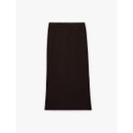 Modal Kumaş Slim Fit Yırtmaçlı Midi Kalem Etek