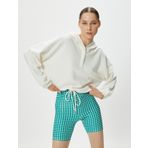 Modal Kumaş Spor Kapşonlu Sweatshirt Bol Kalıp Yumuşak Tuşe Dokulu