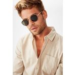 ModaLand Loria Silver Oval Siyah Unisex Güneş Gözlüğü