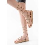 Modaleesta 1001-1001 Nut Bilekten Bağcıklı Kadın Sandalet