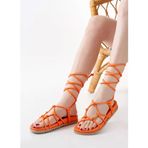 Modaleesta 1001-1001 Orange Bilekten Bağcıklı Kadın Sandalet